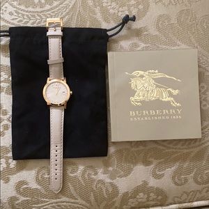 Rose gold stainless steel Burberry ladies watch
